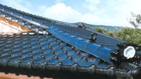 Glazed steel tile for building